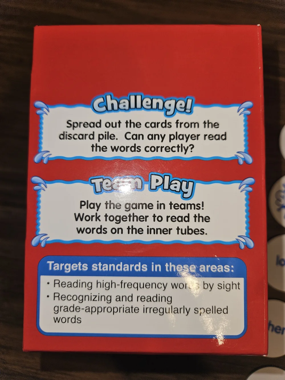 Lakeshore Splash! Sight-Words Reading Game - Red & Blue